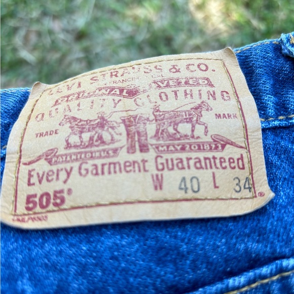 Vintage 2001 Red Tag Levi’s 505 Men’s Size Waist 40 Length 34 - Picture 6 of 8